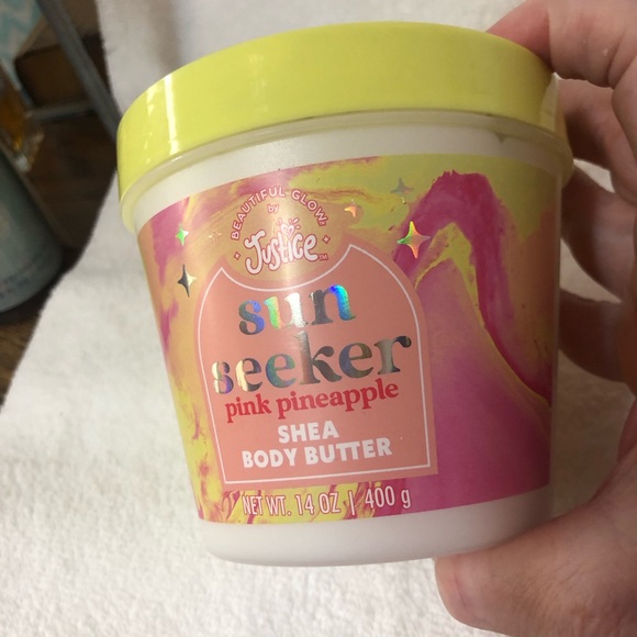 Justice Sun Seeker pink pineapple sugar scrub sorbet body scrub shea body butter - Picture 9 of 12